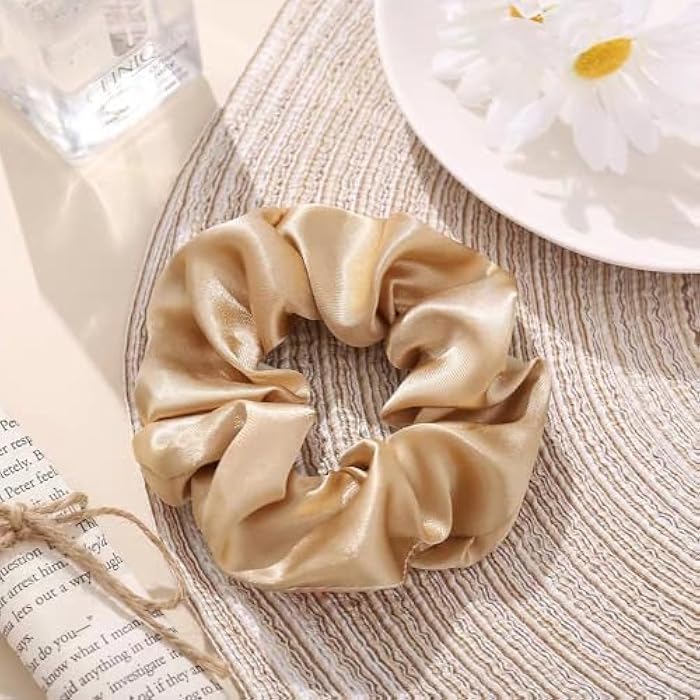 6 Pieces Soft Satin Hair Eraser Set for Women Girls Soft Hair Eraser Set Anti Tangle Elasticity Perfect Hold Silky Touch Elegant - Image 5